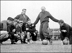 The 'Busby Babes' in training (PA)