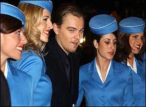Leo and air hostesses