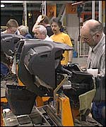 Car factory production line in Germany