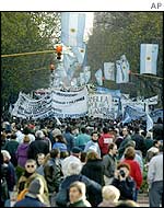 Demonstration over Argentina's economic crisis