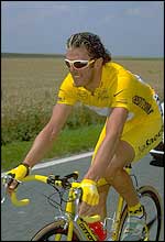 Italian cyclist Mario Cipollini 