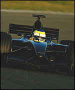 Jordan have been testing with a black car