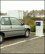 Electric car tops up 