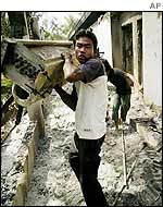 Looting in Cambodia after riots