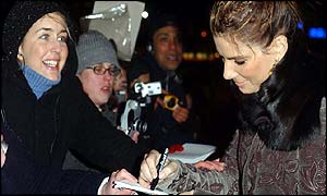 Sandra Bullock with fans