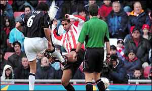 Mark Fish scores via a deflection