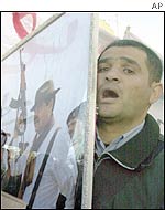 An Arab protester