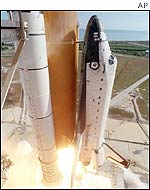 Columbia lifts off on 16 January, AP