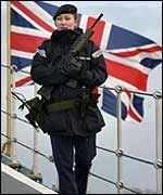 Soldier on Ark Royal