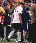 Alan Shearer leaves the England stage