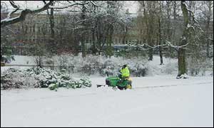 Snowplough in Glasgow