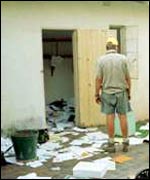 Looted farm in Zimbabwe 