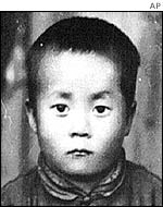 The Dalai Lama aged five