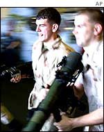 US Marines in training