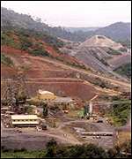 Gold field in Ghana 