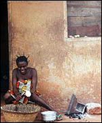 A villager in Ghana 