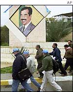 UN inspectors in Baghdad