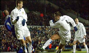 Viduka converts an Ian Harte cross to open the scoring at Elland Road