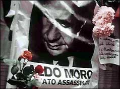 Floral tribute to Aldo Moro 