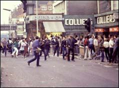 Rioting in Brixton