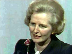 Margaret Thatcher interviewed by the BBC's Michael Cockerell