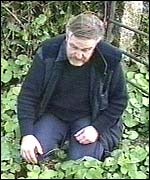 James Macfarlane on a verge covered in Winter Heliotrope