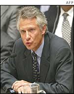 French Foreign Minister Dominique de Villepin 