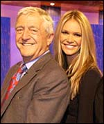 Michael Parkinson with supermodel Elle McPherson