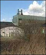 An abandoned factory site