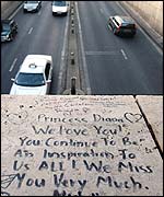 Underpass where Diana died