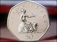 Fifty pence piece