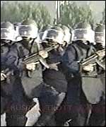 Saudi riot police