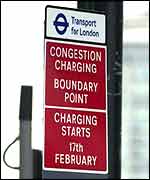 It is hoped the charge will raise �130 million a year for London public transport network.