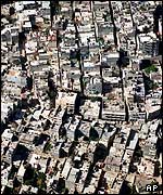 Shuafat refugee camp near Jerusalem