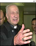 Pope John Paul II's envoy to Iraq Cardinal Roger Etchegaray