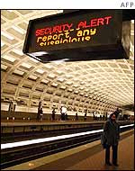 Security warnings on Washington metro