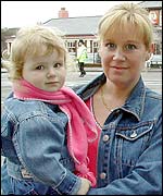 Sharon Hoscik with Serena, 19 months