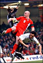 Wales striker John Hartson