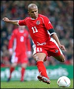 Earnshaw scored his second Wales goal in four games