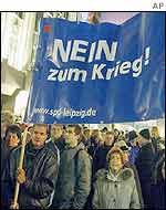 Anti-war protest in Leipzig