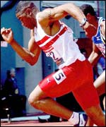 Mark Lewis-Francis is the world junior 100m champion