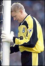 Man City keeper Peter Schmeichel 