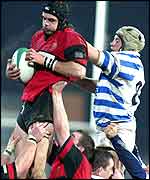 Ulster lfock Matt McCullough played at number 8 for Ballymena