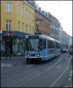 Oslo's famous blue trams