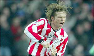  Anders Svensson gives Southampton the lead on 71 minutes