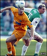 Lee Bullen goes past Craig James