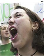 Protester in San Francisco
