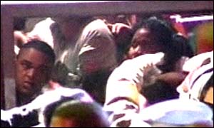 Scenes of confusion as clubbers try to get out