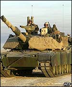 US tanks in Kuwait