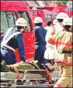 Aftermath of Tokyo subway gas attack